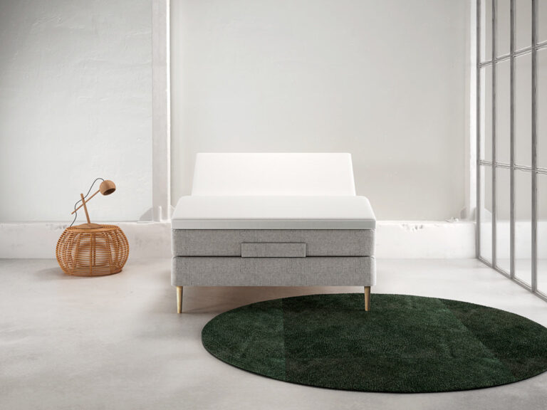 Stockholm Modal Elevation (Lysegrå) - 140x200 cm.