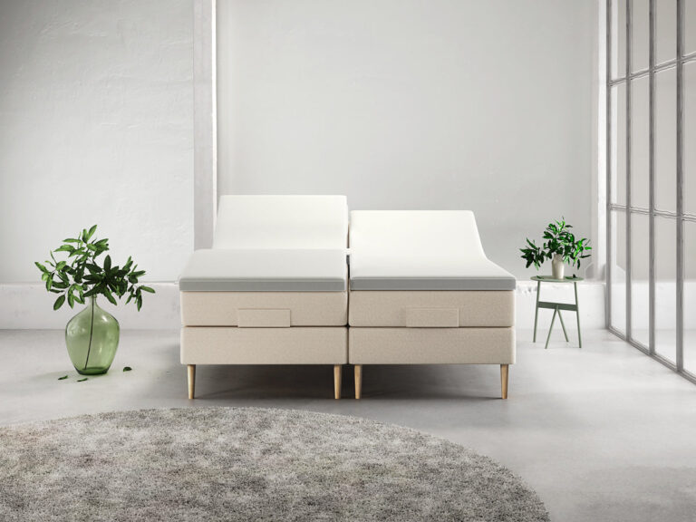 Stockholm Modal Elevation (Sand) - 160x200 cm.
