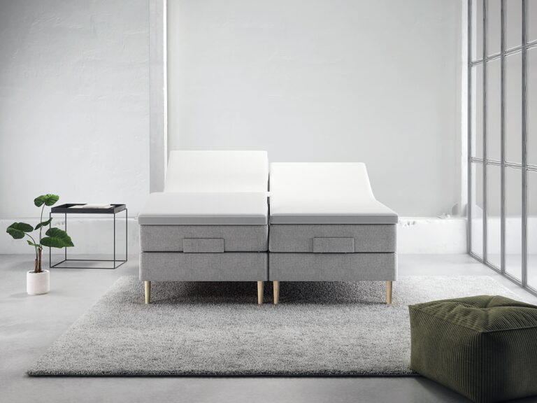Stockholm Refibra Elevation (Lysegrå) - 160x200 cm.