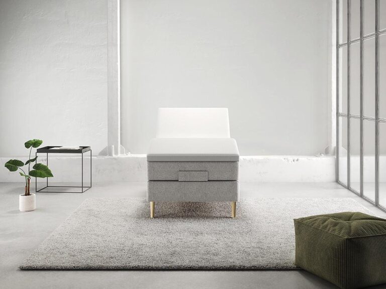 Stockholm Tencel Elevation (Lysegrå) - 90x200 cm.