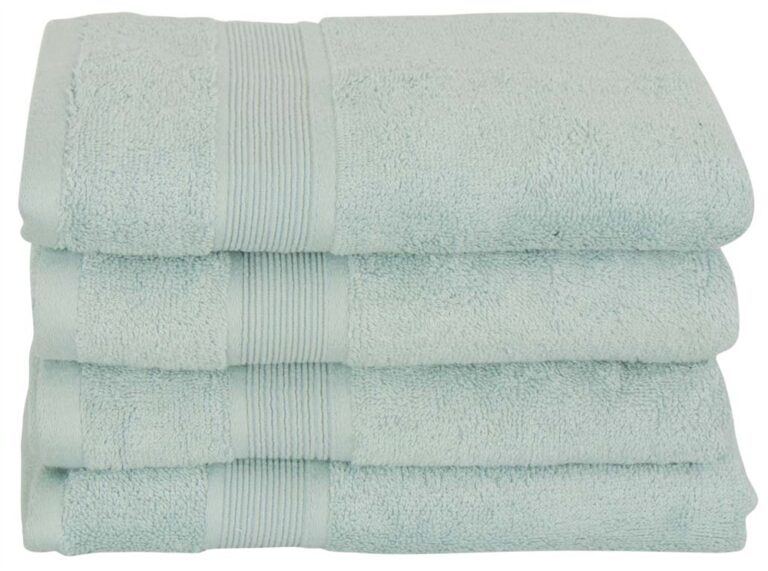 Bambus Håndklæde - 50x100 cm - Lys Grøn - Bambus/bomuld - Frotté håndklæde fra Excellent By Borg