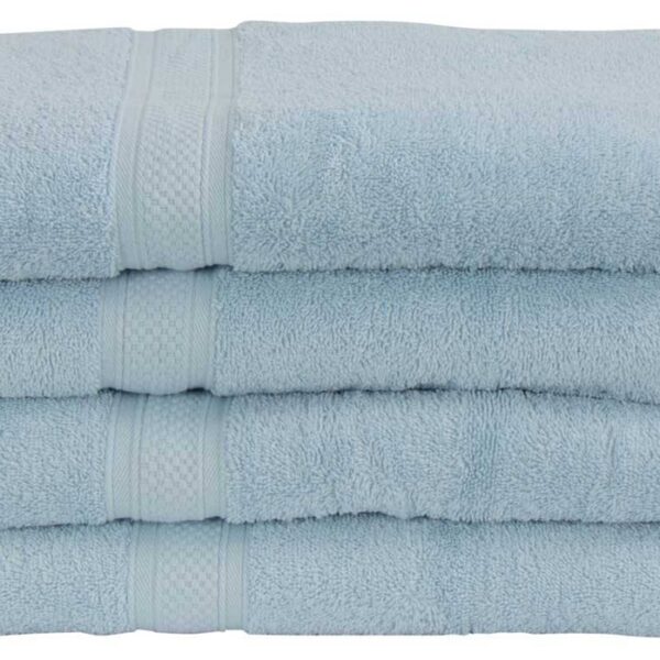 Håndklæde - 50x100 cm - 100% Egyptisk bomuld - Lyseblå - Luksus håndklæder fra "Premium - By Borg