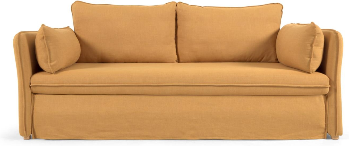 Tanit, Sovesofa, sennep, H70x210x100 cm, stof