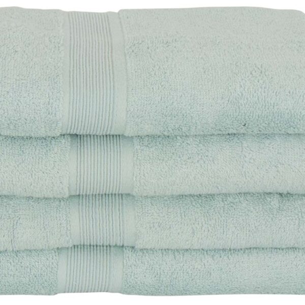 Bambus Håndklæde - 50x100 cm - Lys Grøn - Bambus/bomuld - Frotté håndklæde fra Excellent By Borg