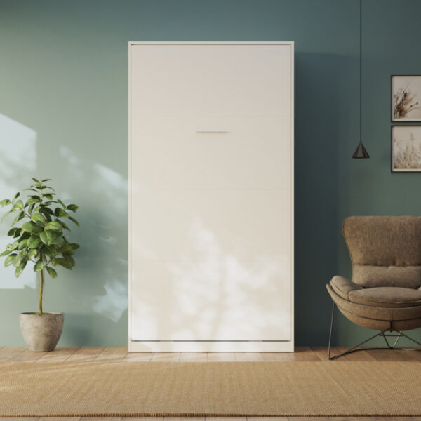 CLASSIC skabsseng, høj model 100x200cm - farve Skab: Eg Sonoma, Front: Antracit