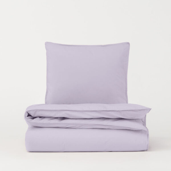 DAWN Percale sengetøj - Lavender Mist - 140x200 cm - 100% økologisk bomuld - Lavendel