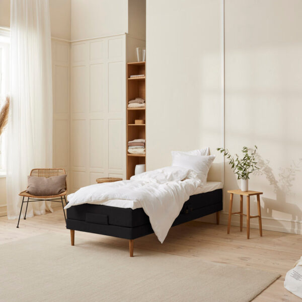 Monark - Trykaflastende | Elevation (Sort) 90x200 cm.
