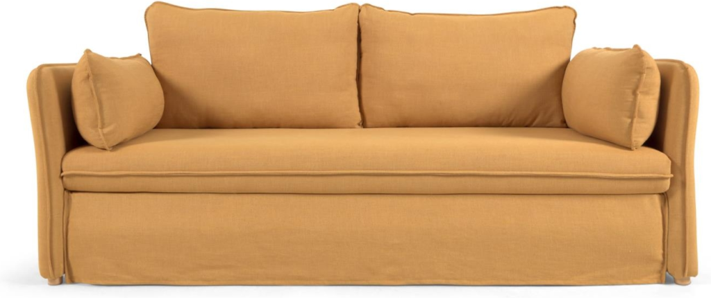 Tanit, Sovesofa, sennep, H70x210x100 cm, stof