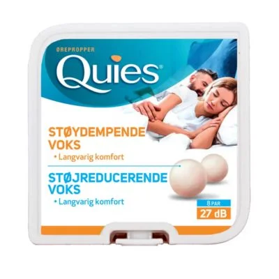 Quies Ørepropper naturlig voks 8 par i æske