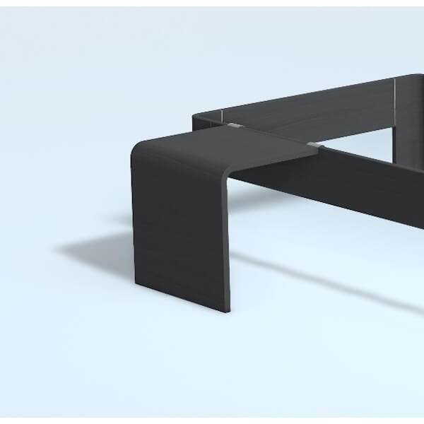 Auping Auronde sengebord, høj model - dark blue oak