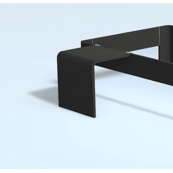 Auping Auronde sengebord, høj model - midnight black oak