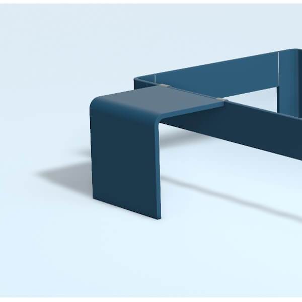 Auping Auronde sengebord, høj model - royal blue