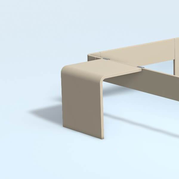 Auping Auronde sengebord, lav model - Beige