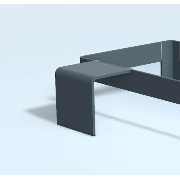 Auping Auronde sengebord, mellem model - cool grey