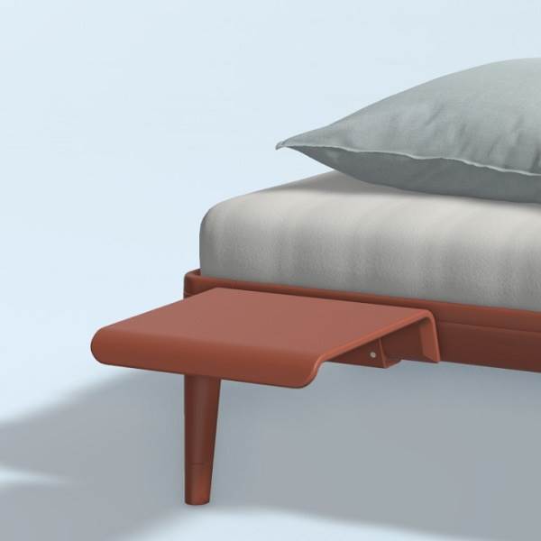 Auping Essential sengebord - Dusty Red