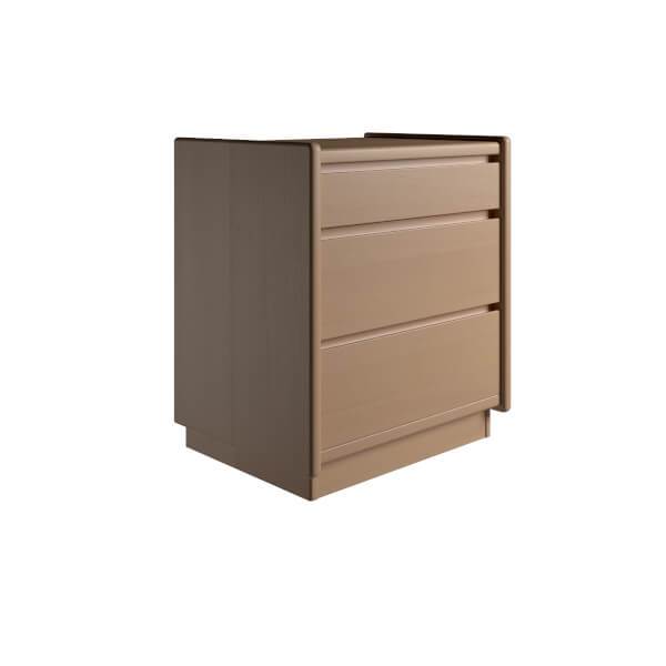 Kaagaard Sengebord 3 skuffer - Bøg med sokkel