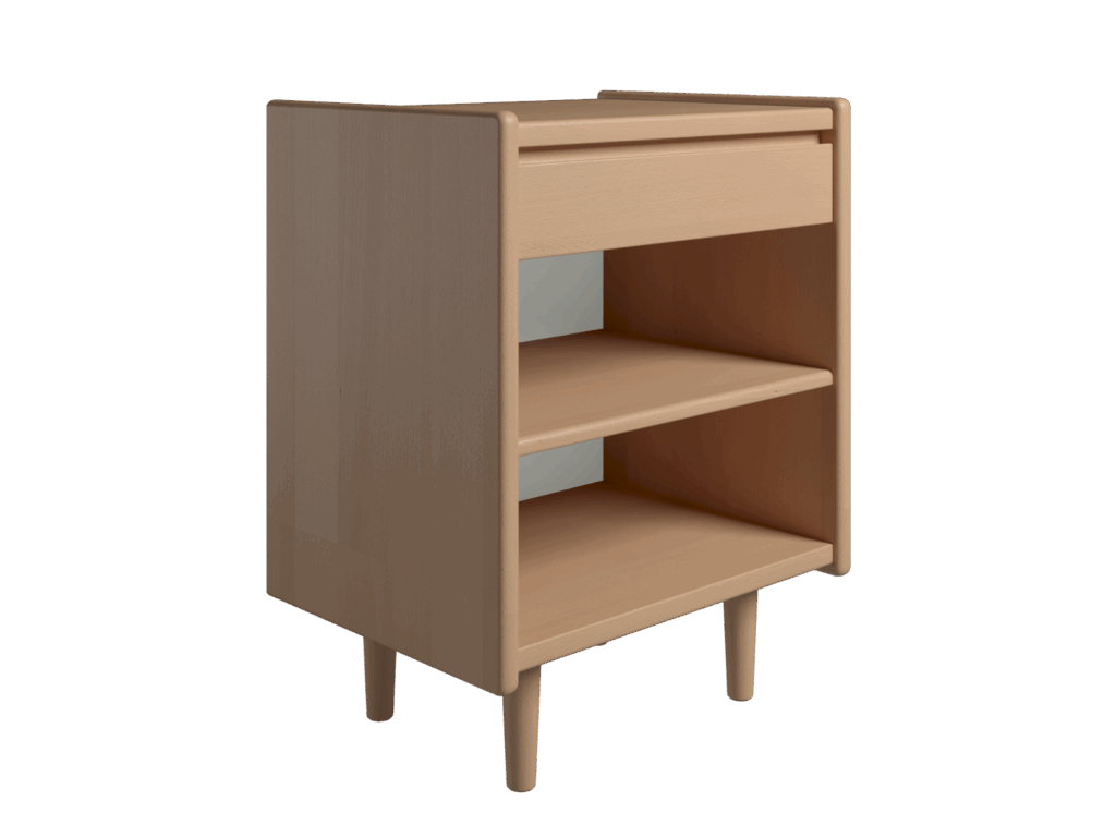 Kaagaard - Sengebord-Bøg-B: 50 D: 47-Træ ben