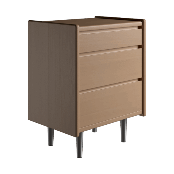 Kaagaard - Sengebord-Bøg-B: 80 D: 37-Stål ben