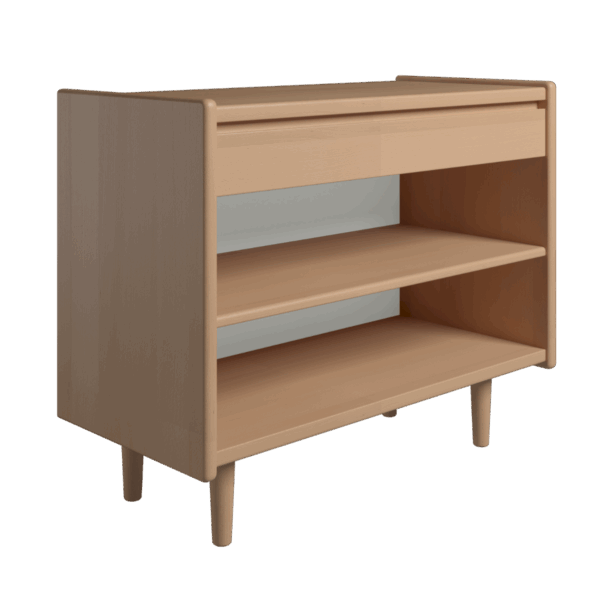 Kaagaard - Sengebord-Bøg-B: 80 D: 37-Træ ben