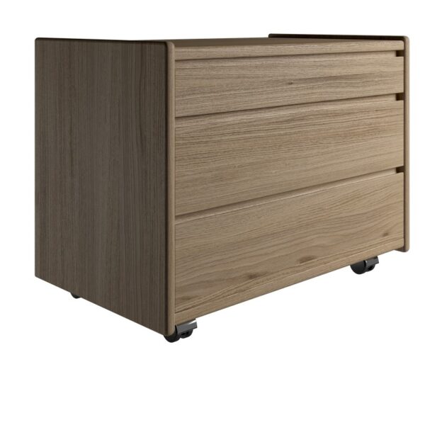 Kaagaard - Sengebord-Eg oliebeh-B: 80 D: 37-Hjul