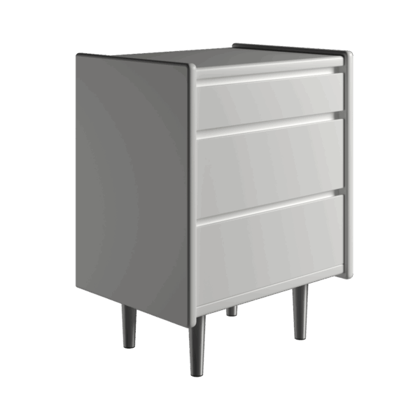 Kaagaard - Sengebord-Eg oliebeh-B: 80 D: 47-Hjul