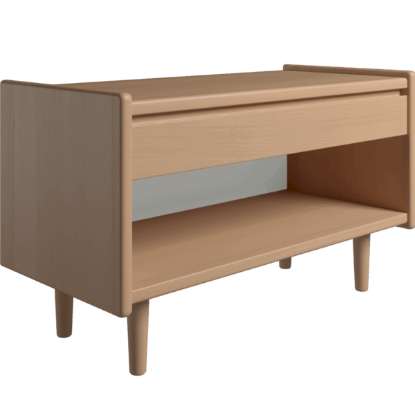 Kaagaard - Sengebord-H: 34-Bøg-B: 80 D: 37-Træ ben