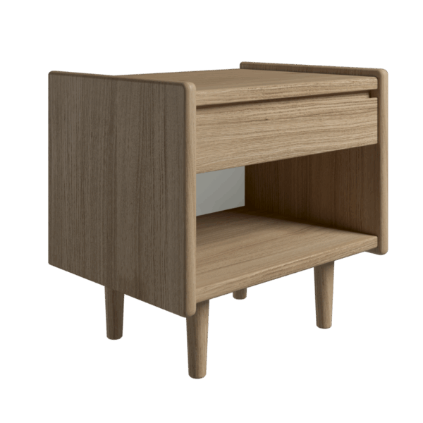 Kaagaard - Sengebord-H: 34-Eg oliebeh-B: 50 D: 37-Træ ben