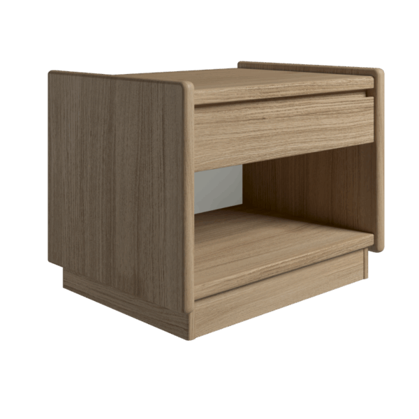 Kaagaard - Sengebord-H: 34-Eg oliebeh-B: 50 D: 47-Sokkel