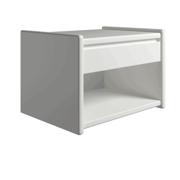 Kaagaard - Sengebord-H: 34-Hvid-B: 80 D: 37-Ophæng