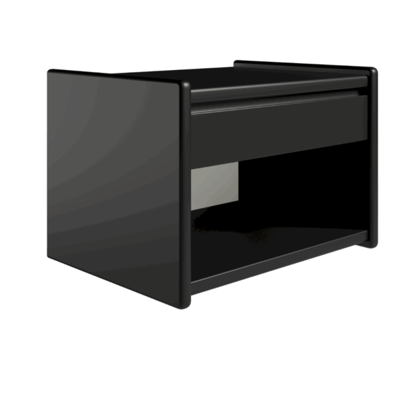 Kaagaard - Sengebord-H: 34-Sort-B: 50 D: 47-Ophæng