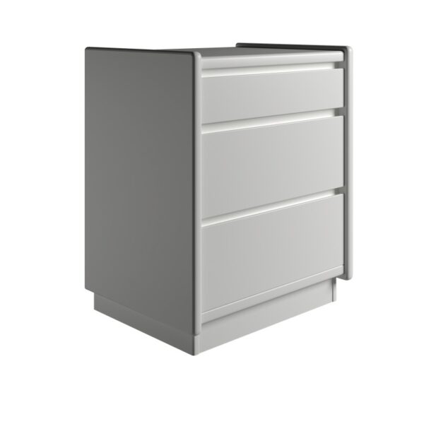 Kaagaard - Sengebord-Hvid-B: 50 D: 47-Sokkel