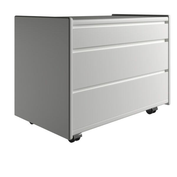 Kaagaard - Sengebord-Hvid-B: 80 D: 37-Hjul