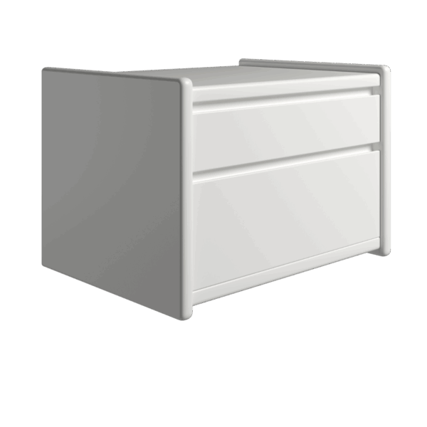 Kaagaard - Sengebord-Hvid-B: 80 D: 37-Ophæng