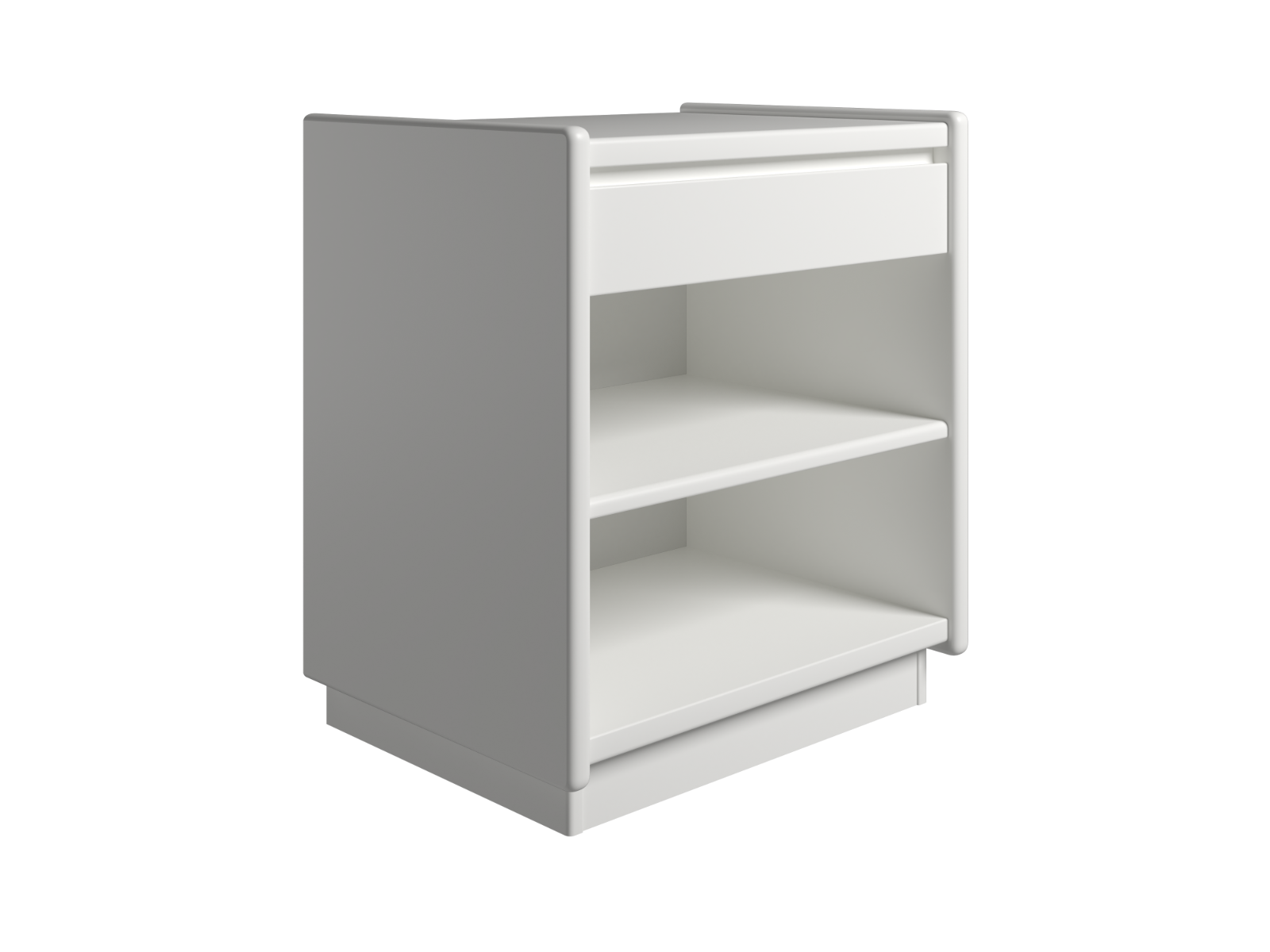 Kaagaard - Sengebord-Hvid-B: 80 D: 37-Sokkel Kaagaard - Sengebord-Hvid-B: 80 D: 37-Sokkel