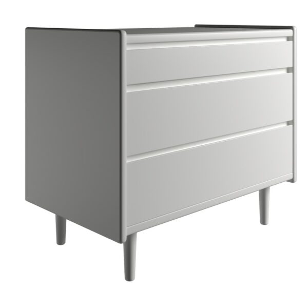 Kaagaard - Sengebord-Hvid-B: 80 D: 37-Træ ben