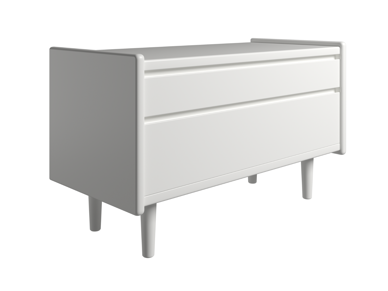 Kaagaard - Sengebord-Hvid-B: 80 D: 37-Træ ben Kaagaard - Sengebord-Hvid-B: 80 D: 37-Træ ben