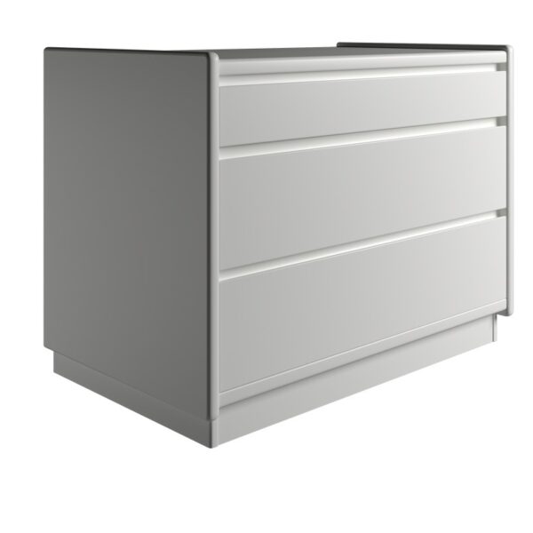 Kaagaard - Sengebord-Hvid-B: 80 D: 47-Sokkel