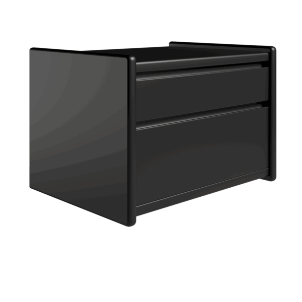 Kaagaard - Sengebord-Sort-B: 50 D: 37-Ophæng