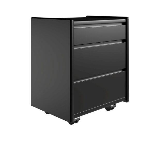 Kaagaard - Sengebord-Sort-B: 50 D: 47-Hjul