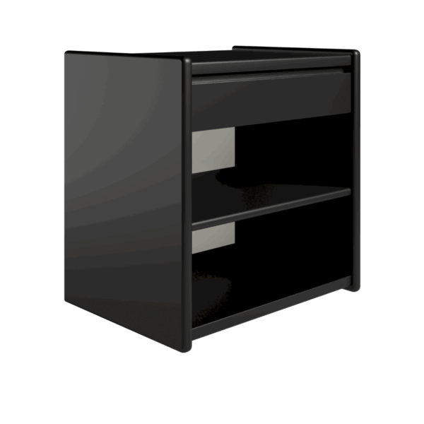 Kaagaard - Sengebord-Sort-B: 80 D: 47-Ophæng