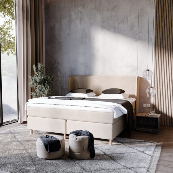 Livingbed - KARMA Lux Kontinental m. 7-zonet pocket 160x200 cm - Inkl. Latex topmadras