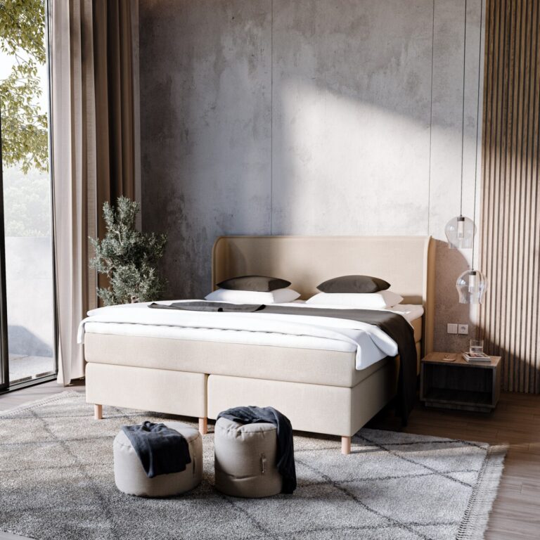 Livingbed - KARMA Lux Kontinental m. 7-zonet pocket 160x200 cm - Inkl. Latex topmadras