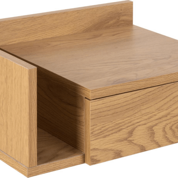Natbord / sengebord Signature Dralina i MDF mat vild eg 16,5x40x32 cm med skuffe