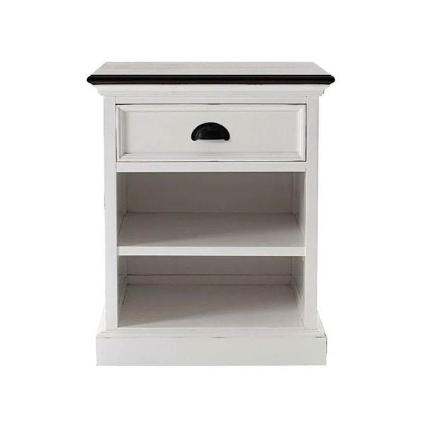 Novasolo - Sengebord med skuffe og hylder