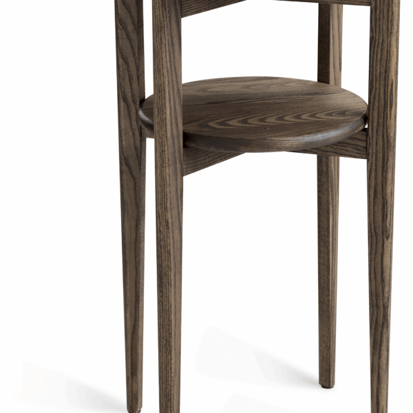 Sengebord/nattebord Oscarssons Möbel Mira, massiv ask, brunolieret, 39x65 cm