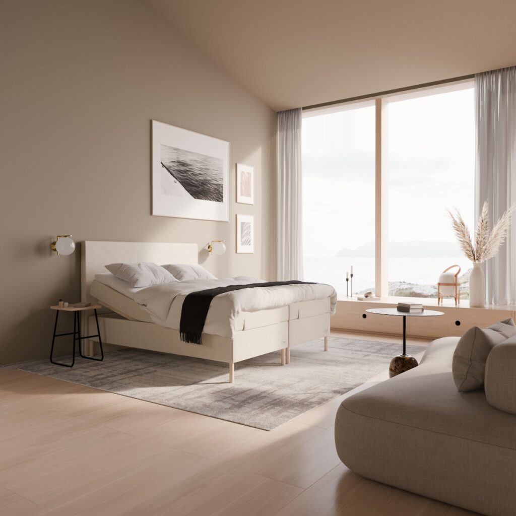 Jensen - Ambassadør + Dream elevationsseng 160x200 cm - Inkl. topmadras