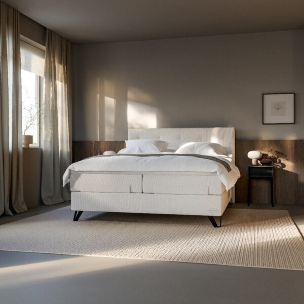 Jensen - Prestige Aqtive II Elevationsseng 160x200 cm - Inkl. topmadras og ben