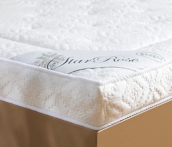 Jensen - StarRose topmadras - Natur latex kerne - Kashmir-kvalitet - Svanemærket-140x200