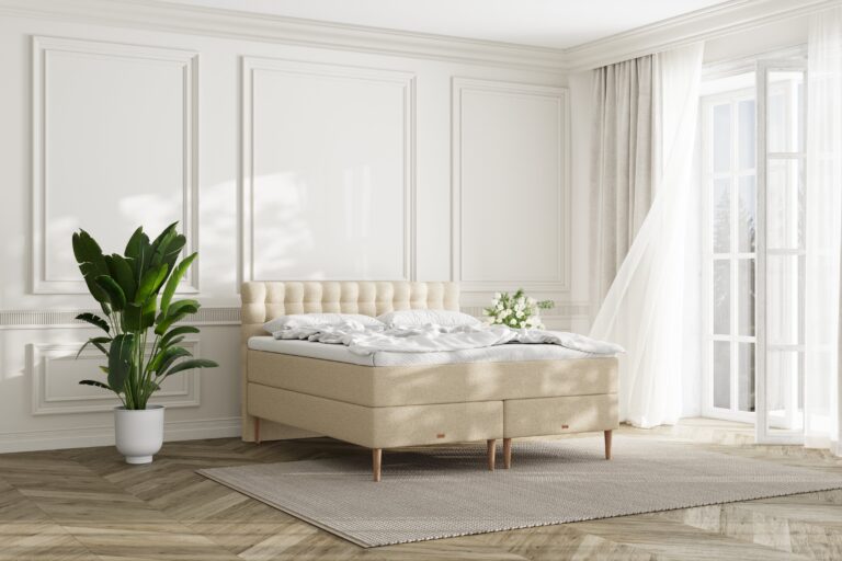 SÖVNN Mira Kontinentalseng - 180x200 - Lys Beige