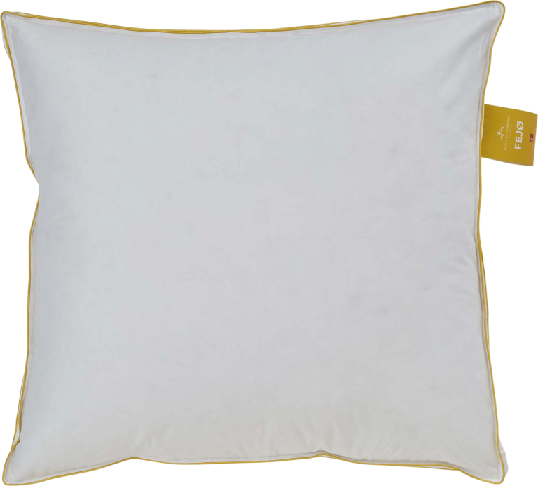 3-kammer hovedpude Quilts of Denmark FEJØ 60x63 cm moskus- og andedun bomuldssatin hvid